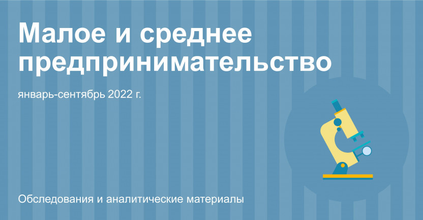 Основные показатели деятельности малых предприятий (без микропредприятий) Москвы за январь-сентябрь 2022 года